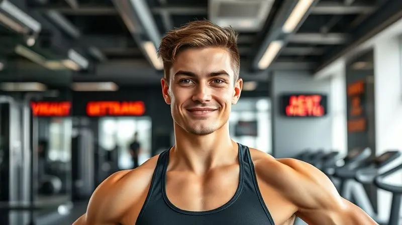Pessoa atlética com músculos definidos e aparência saudável, demonstrando os benefícios do whey protein para recuperação e ganho muscular após o treino.