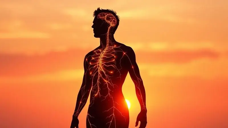 Pessoa energizada ao amanhecer, simbolizando os principais benefícios das vitaminas do Complexo B para a saúde e vitalidade.