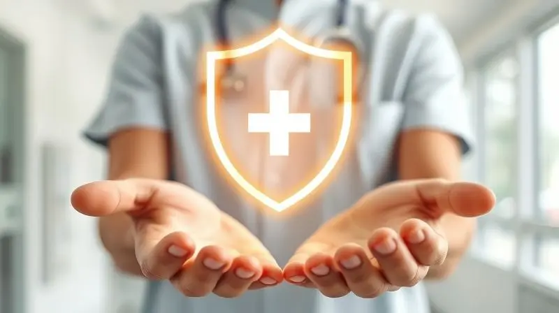 Ilustração conceitual dos benefícios do zinco para o sistema imunológico, mostrando um escudo de proteção brilhante representando a imunidade.