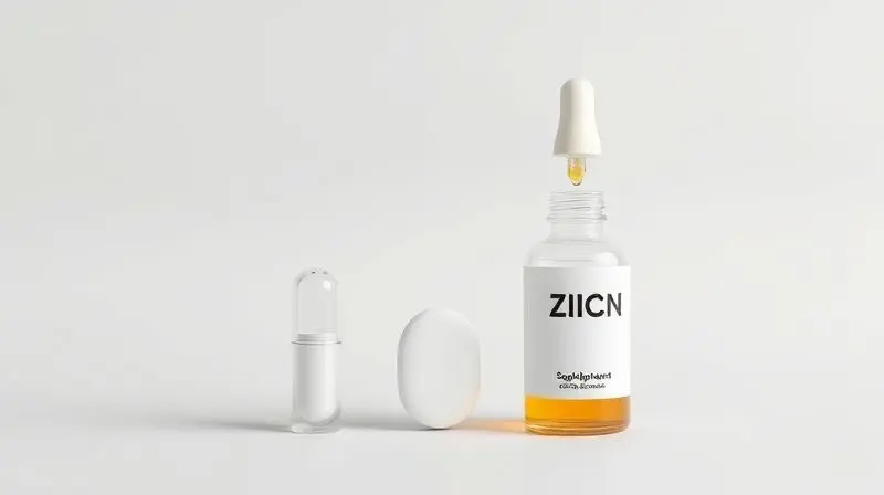 Comparativo dos formatos de suplemento de zinco: cápsulas, comprimidos e gotas, exibidos lado a lado em uma superfície limpa.