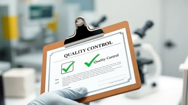 Análise de laudo do Whey da Growth em um ambiente de laboratório, simbolizando a confiabilidade e a qualidade do produto.
